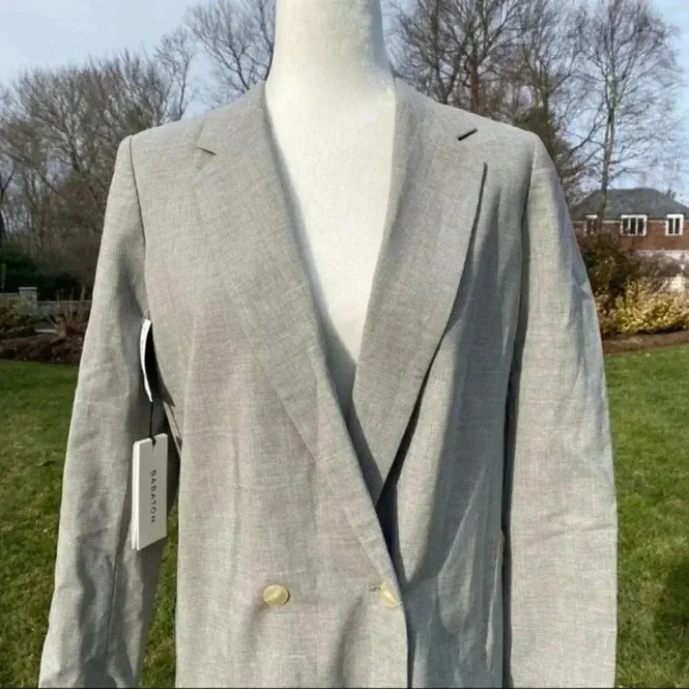 NWT Aritzia Babaton Christos Oversized Blazer Jacket in Grey